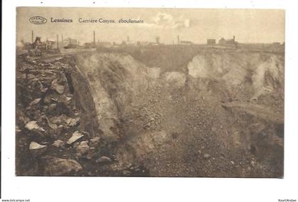Lessines - Carrière Cosyns, éboulement.