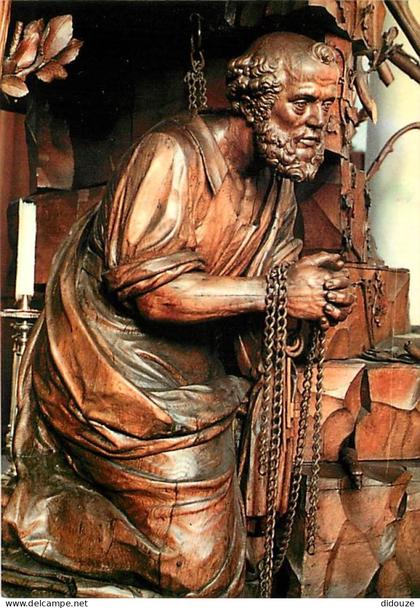 Belgique - Leuze en Hainaut - Collégiale Saint-Pierre - Détail de la Chaire de Vérité - Art Religieux - Carte Neuve - CP