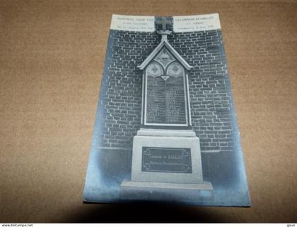 Cpa Leuze en Hainaut Monument élevé par la commune de Gallaix a ses victimes inauguré 1922