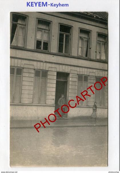 LICHTERVELDE ou KEYEM-BOMBE Aerienne-6-11-17-CARTE PHOTO allemande-Guerre 14-18-1 WK-BELGIEN-WESTFLANDERN