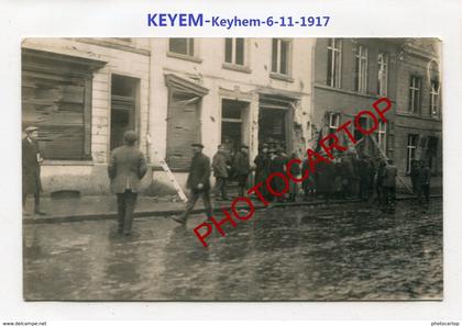 LICHTERVELDE ou KEYEM-BOMBE Aerienne-6-11-17-CARTE PHOTO allemande-Guerre 14-18-1 WK-BELGIEN-WESTFLANDERN