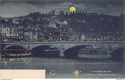 Belgique - LIÈGE - Pont des Arches - La nuit