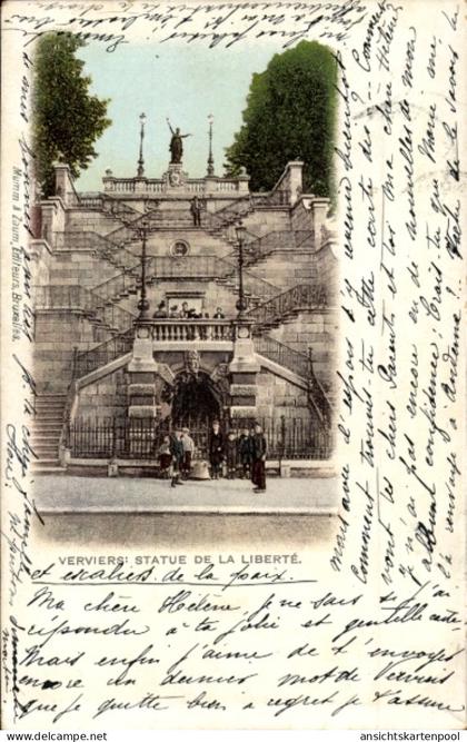 CPA Verviers Wallonie Lüttich, Freiheitsstatue