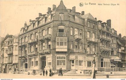 CPA La Panne Hotel Terlinck