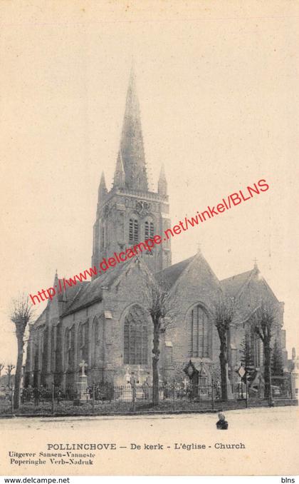 De kerk - l'église Pollinchove - Pollinkhove Lo-Reninge