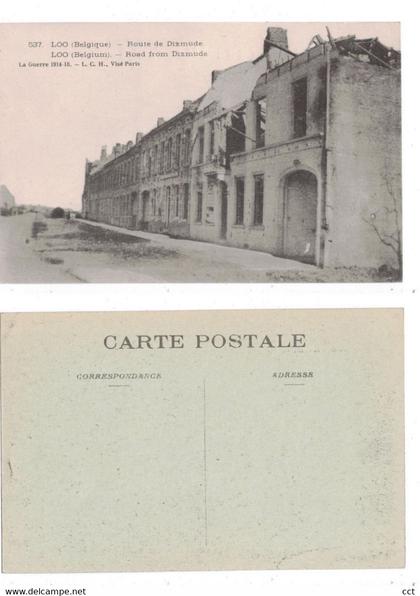 Loo  Lo-Reninge   Route de Dixmude  Road from Dixmude