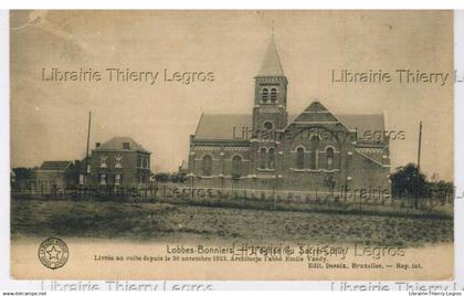 CPA LOBBES  - Bonniers l'église du Sacré Coeur  Hainaut Wallonie cpa