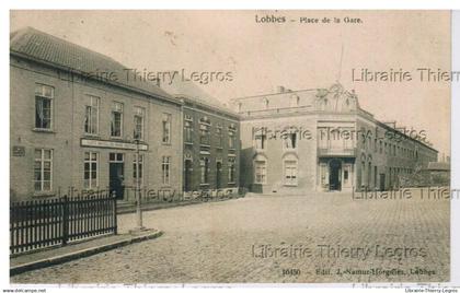 CPA LOBBES  Place de la Gare  Hainaut Wallonie cpa