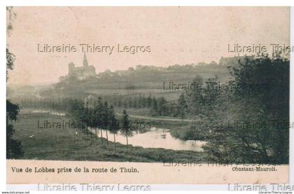 CPA vue de LOBBES prise de la route de Thuin