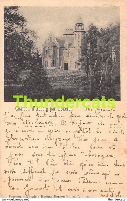 CPA LOKEREN CHATEAU D'UEBERG PAR LOKEREN