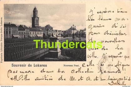 CPA LOKEREN SOUVENIR DE LOKEREN NOUVEAU PONT