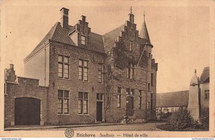 BELGIQUE - Etichove - Stadhuis - Albert - lieu architectural - municipalité - Carte postale ancienne