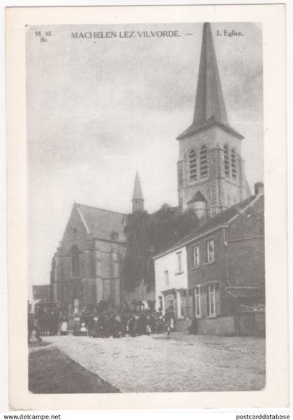 Machelen-lez-Vilvorde - L'Eglise - C. V. P. Lijst - Repro - & politics