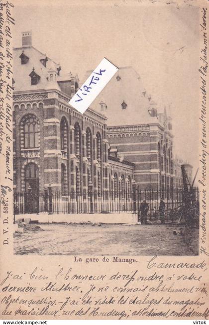 Manage  : La Gare de Manage 1902 ( DVD 5887  )