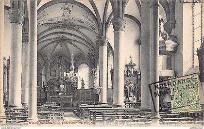 Belgique - MARTELANGE (Lux.) Intérieur de l'église