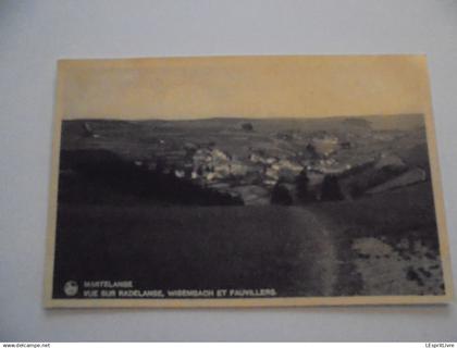 MARTELANGE Vue sur Radelange Wisembach et Fauvillers Carte Postale PK Post Kaart Card