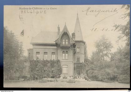 cpa merbes le chateau   1908