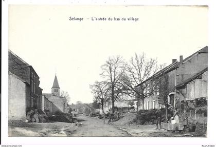 Sélange - L'entrée du bas du village.