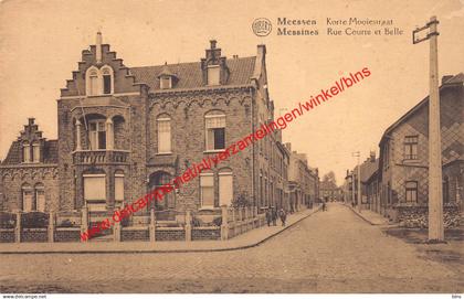 Meessen - Korte Mooiestraat - Messines - Rue Courte et Belle - Mesen