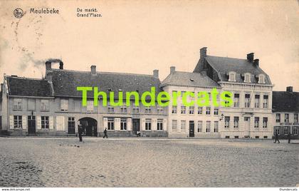 CPA MEULEBEKE DE MARKT GRAND PLACE