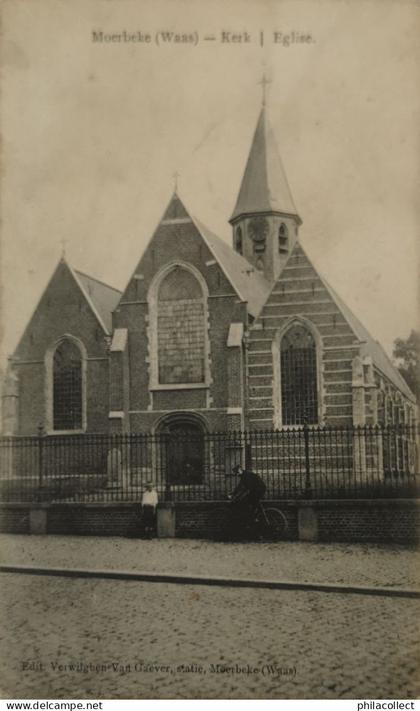 Moerbeke Waas // Kerk - Eglise 19?? Vuil - Vlekkig