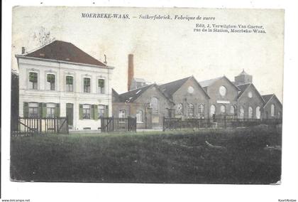 Moerbeke-Waas - Suikerfabriek (in kleur).