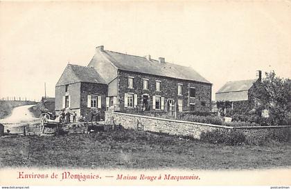 Belgique - Environs de Momignies (Hainaut) Maison Rouge à Macquenoise