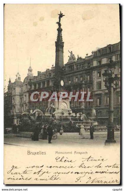 CPA Bruxelles Monument Anspach