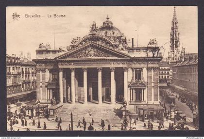 BELGIUM, Postcard, Brussels, La Bourse