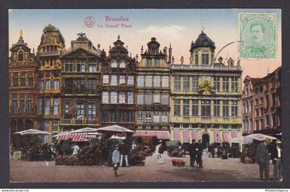 BELGIUM, Postcard, Brussels, La Grand Place