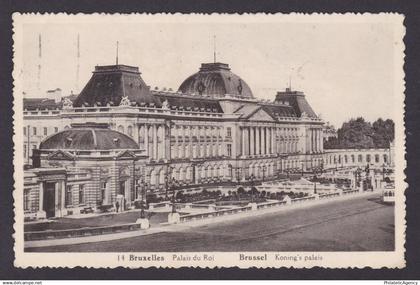BELGIUM, Postcard, Brussels, Palais du Roi
