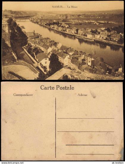 Postkaart Namur Namen Blick über die Stadt 1915