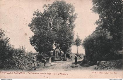 NOVILLE LES BOIS - le calvaire bâti en1878 - zdit theo Dock - carte postale ancienne