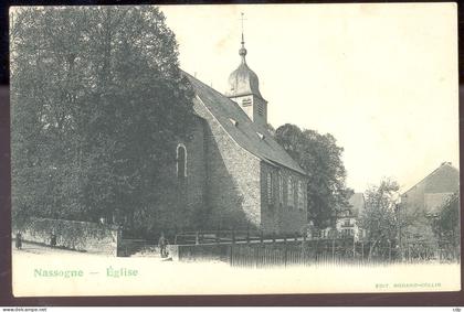cpa nassogne   église