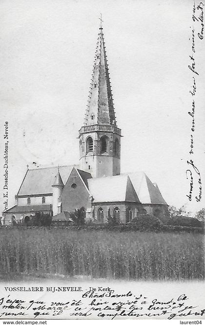NEVELE.  VOSSELARE. DE KERK