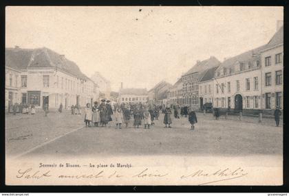 NINOVE  SOUVENIR DE NINOVE   = LA PLACE DU MARCHE