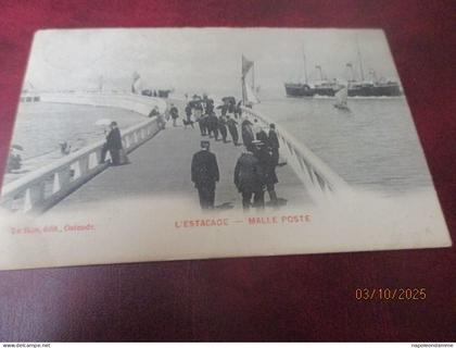 Oostende , L'Estacade Malle Poste