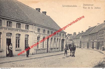 Scheldewindeke - Statiestraat - Rue de la Station - Kleermaker Van Doorselaere - Oosterzele