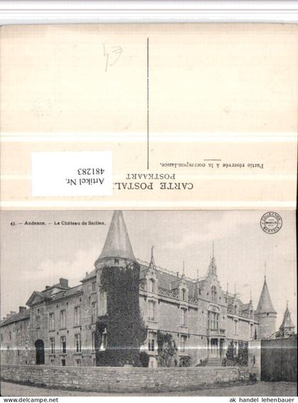 481283,Belgium Andenne Le Chateau de Seilles Schloss