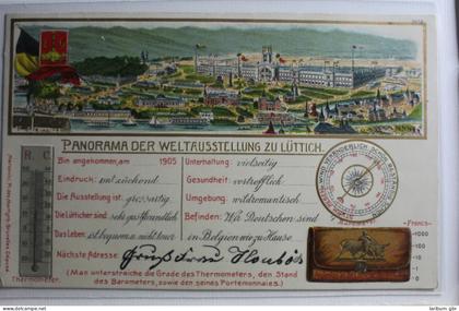 AK Lüttich Panorama der Weiltausstellung zu Lüttich 1905 gebraucht #PG805