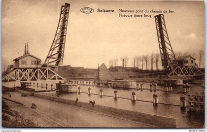 BELGique - FLANDRE ORIENTALE - SELZAETE - le nouveau pont du chemin de fer.