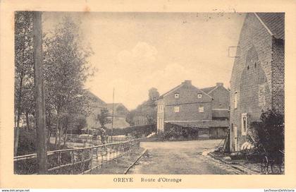 BELGIQUE - OREYE - Route d'Otrange - Carte Postale Ancienne
