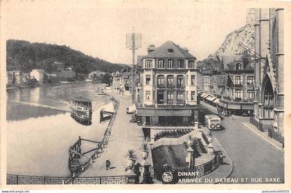 Br35156 Dinant arivee du bateau et rue Saxe belgium