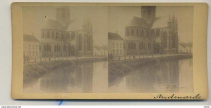 OUDENAARDE  :  stereo kaart - carte stereo   (  TH. SANDERS  18 x 9 cm )