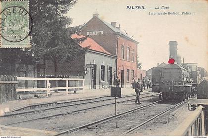 Belgique - PALISEUL (Lux.) La Gare - Locomotive