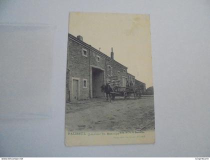PALISEUL Quartier St Eutrope Attelage Cheval Charrette à Foin Animée Carte Postale Précurseur Cachet Poste Paliseul 1905