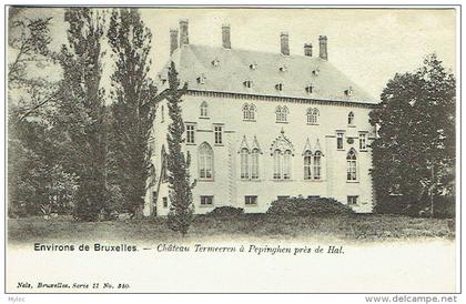Pepingen. Environs de Bruxelles. Château Termeeren à Pepinghen près de Hal.