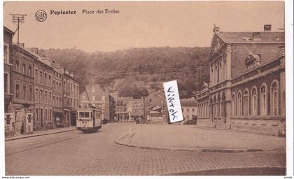 Pepinster : place des ecoles  TRAM   (  acec timbre )