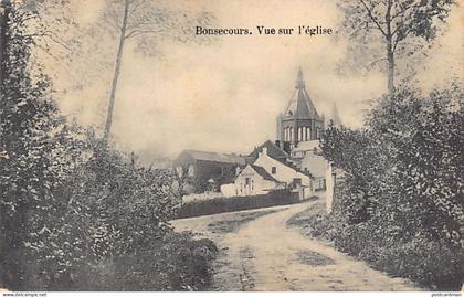Belgique - BON-SECOURS Péruwelz (Hainaut) Vue sur l'église