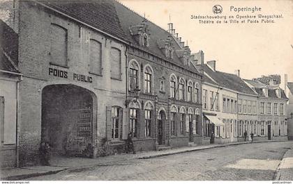 België - POPERINGE (W. Vl.) Stadsschouwburg en Openbare Weegschaal
